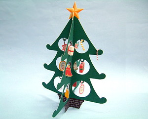 クリスマスのペーパークラフト