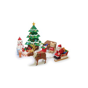 クリスマスのペーパークラフト