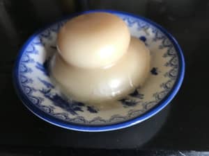 カチカチ鏡餅をレンチン