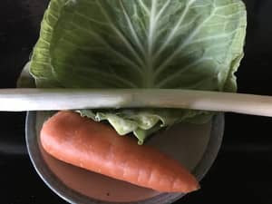 永谷園 麻婆春雨に野菜たっぷり入れる