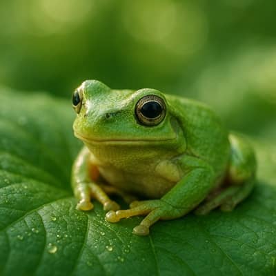 緑のアマガエルのスピリチュアル意味