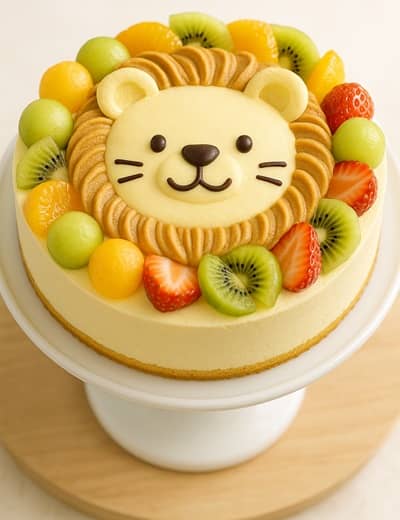 シャトレーゼのこどもの日ライオン動物デコレーションケーキ